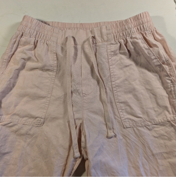 🩷 GAP Linen-Cotton Blend High Rise Utility Joggers, S - Picture 6 of 14